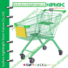 retail shopping cart, supermarket customer shopping trolley,canadian shopping cart with token keychain